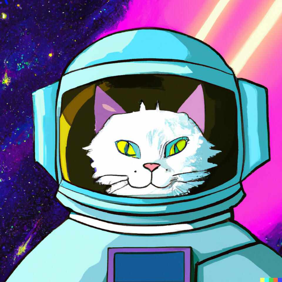 Astronaut cat, 90&#39;s style