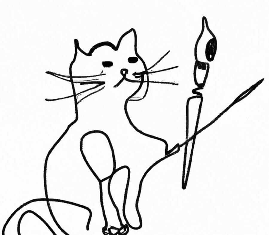 Pablo El Gato -- Cat the Artist.
